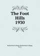 The Foot Hills. 1930, Rutherford College (Rutherford College, N.C.) 
