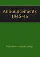 Announcements. 1945-46, Palm Beach Junior College 