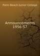Announcements. 1956-57, Palm Beach Junior College 