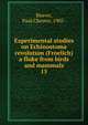 Experimental studies on Echinostoma revolutum (Froelich) a fluke from birds and mammals. 15, Beaver, Paul Chester, 1905- 