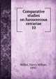 Comparative studies on furcocercous cercariae. 10, Miller, Harry Milton, 1895- 