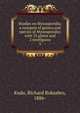 Studies on Myxosporidia; a synopsis of genera and species of Myxosporidia; with 25 plates and 2 textfigures. 5, Kudo, Richard Roksabro, 1886- 