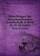 Mitteilungen der Naturforschenden Gesellschaft in Bern aus dem Jahre 1845, Naturforschende Gesellschaft in Bern 
