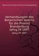 Verhandlungen des Botanischen Vereins fr die Provinz Brandenburg. Jahrg.39 1897, Botanischer Verein der Provinz Brandenburg 