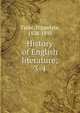 History of English literature;. 3-4, Taine Hippolyte 