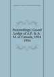 Proceedings: Grand Lodge of A.F. & A.M. of Canada, 1954. 1954, Grand Lodge of A.F. &amp;amp; A.M. of Canada in the Province of Ontario 