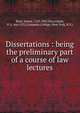 Dissertations : being the preliminary part of a course of law lectures, Kent, James, 1763-1847 