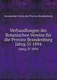 Verhandlungen des Botanischen Vereins fr die Provinz Brandenburg. Jahrg.35 1894, Botanischer Verein der Provinz Brandenburg 