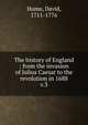 The history of England : from the invasion of Julius Caesar to the revolution in 1688. v.3, Hume David 