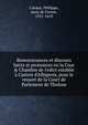 Remonstrances et discours faicts et prononcez en la Cour & Chambre de l'edict establie ? Castres d'Albigeois, pour le ressort de la Court de Parlement de Tholose, Canaye, Philippe, sieur de Fresne, 1551-1610 
