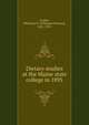 Dietary studies at the Maine state college in 1895, Jordan, Whitman H. (Whitman Howard), 1851-1931 