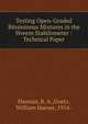 Testing Open-Graded Bituminous Mixtures in the Hveem Stabilometer : Technical Paper, Hannan, R. A.,Goetz, William Harner, 1914- 
