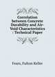 Correlation between Concrete Durability and Air-Void Characteristics : Technical Paper, Fears, Fulton Keller 