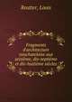 Fragments d'architecture neuchateloise aux seizi?me, dix-septi?me et dix-huiti?me si?cles, Reutter, Louis 