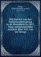 Het herstel van het Nederlandsch gezag in de Molukken in 1817. Naar oorspronkelijke stukken door P.H. van der Kemp, Kemp, Pieter Hendrik van der, 1845-1921 