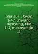 Inja suji : kwon 1-47, umyang myoyong, che 1-5, mannyondo. 11, 880-01 Xu, Shanji, 14th cent,Asami Collection (University of California, Berkeley),Korean Rare Book Collection (University of California, Berkeley) 