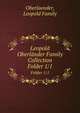 Leopold Oberlnder Family Collection. Folder 1/1, Oberlaender, Leopold Family 
