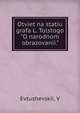 Ответ на статью графа Л. Толстого "О народном образовании", Evtushevskii, V 