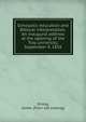 Scholastic education and Biblical interpretation. An inaugural address at the opening of the Troy university, September 9, 1858, Strong, James. [from old catalog] 