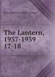 The Lantern, 1937-1939. 17-18, Students of Bryn Mawr College 