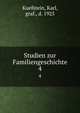 Studien zur Familiengeschichte. Teil 4, Kuefstein, Karl, graf., d. 1925 