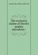 The exclusive claims of David's psalms microform :, Sommerville, William, 1800-1878 