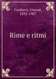 Rime e ritmi, Giosue Carducci 