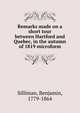 Remarks made on a short tour between Hartford and Quebec, in the autumn of 1819 microform, Silliman, Benjamin, 1779-1864 