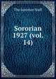 Sororian. 1927 (vol. 14), The Sororian Staff 