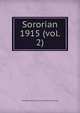Sororian. 1915 (vol. 2), The Estherian and Lanier Literary Societies 