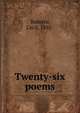 Twenty-six poems, Roberts, Cecil, 1892- 