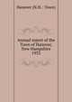 Annual report of the Town of Hanover, New Hampshire. 1933, Hanover (N.H. : Town) 