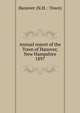 Annual report of the Town of Hanover, New Hampshire. 1897, Hanover (N.H. : Town) 