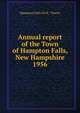 Annual report of the Town of Hampton Falls, New Hampshire. 1956, Hampton Falls (N.H. : Town) 