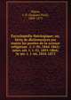Encyclop?die th?ologique; ou, S?rie de dictionnaires sur toutes les parties de la science religieuse . t. 1-50, 1844-1862; nouv, s?r. t. 1-52, 1851-1866; 3e s?r. t. 1-66, 1854-1873, Migne, J.-P. (Jacques-Paul), 1800-1875 