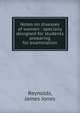 Notes on diseases of women : specially designed for students preparing for examination, Reynolds, James Jones 