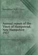 Annual report of the Town of Hampstead, New Hampshire. 1937, Hampstead (N.H. : Town) 