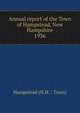 Annual report of the Town of Hampstead, New Hampshire. 1936, Hampstead (N.H. : Town) 