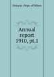 Nineteenth annual report of the bureau of mines 1910, Legislative Assembly of Ontario 