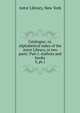 Catalogue; or, Alphabetical index of the Astor Library, in two parts: Part I. Authors and books. 3, pt.1, Astor Library, New York 
