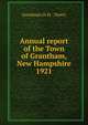 Annual report of the Town of Grantham, New Hampshire. 1921, Grantham (N.H. : Town) 
