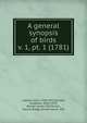 A general synopsis of birds. v. 1, pt. 1 (1781), Latham, John, 1740-1837,Dwight, Jonathan, 1858-1929, former owner. DSI,Tucker, Marcia Brady, former owner. DSI 
