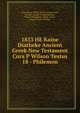1833 HE Kaine Diatheke Ancient Greek New Testament Cura P Wilson Textus 18 - Philemon, God, Theos, YHVH, JHVH, resmi Gereja, Kristen, Yunani Perjanjian Baru, Yunani Perjanjian, Tuhan, Anak , Yesus Kristus, Trinitas 