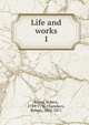 Life and works. 1, Burns Robert 