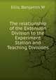 The relationship of the Extension Division to the Experiment Station and Teaching Divisions, Benjamin W. Ellis 