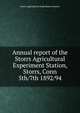 Annual report of the Storrs Agricultural Experiment Station, Storrs, Conn. 5th/7th 1892/94, Storrs Agricultural Experiment Station 