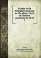 Etudes sur la litt?rature fran?aise au 19e si?cle : texte de l'?dition posthume de 1848, Vinet, Alexandre Rodolphe, 1797-1847,Sirven, Paul 