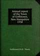 Annual report of the Town of Goffstown, New Hampshire. 1938, Goffstown (N.H. : Town) 