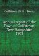 Annual report of the Town of Goffstown, New Hampshire. 1903, Goffstown (N.H. : Town) 