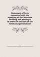 Statement of facts connected with the repairing of the Morrison building and putting it in order for the uses of the territorial government, Searle, Henry R[obinson] [from old catalog],YA Pamphlet Collection (Library of Congress) DLC [from old catalog] 